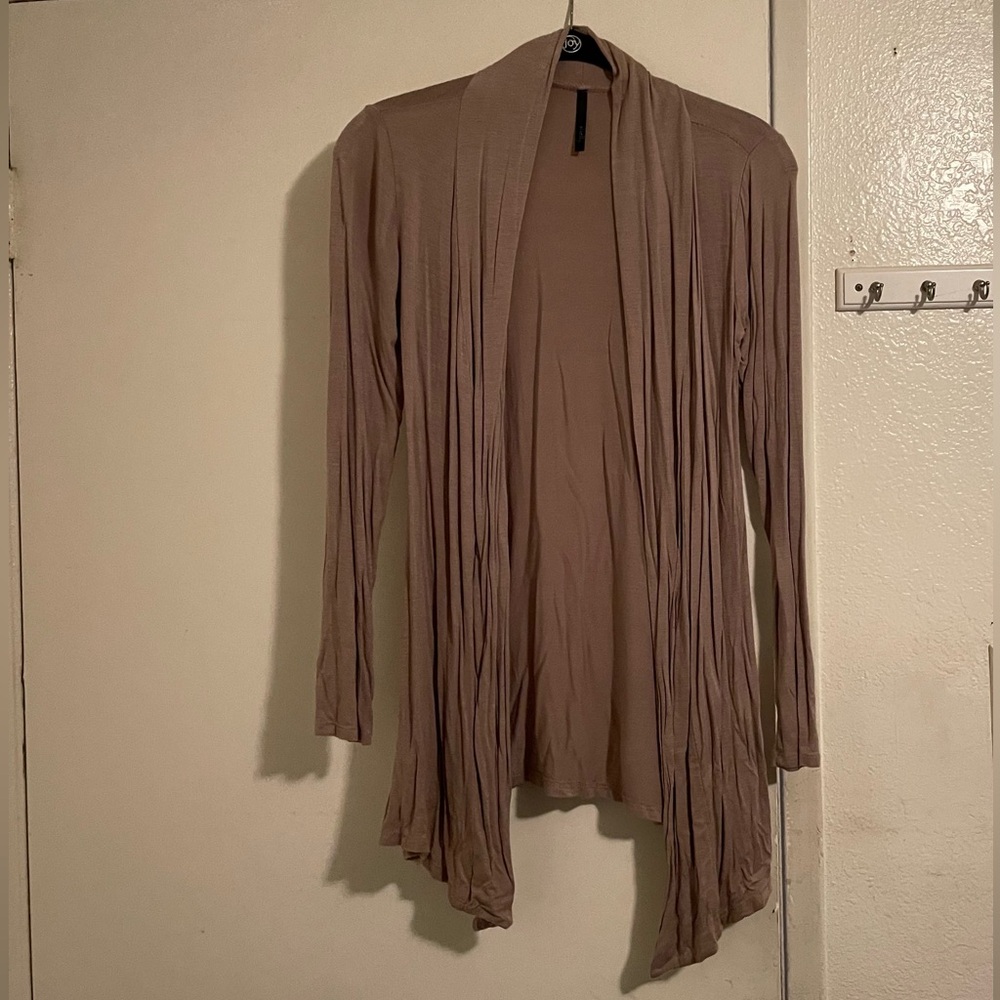 Tan Long Sleeve Cardigan